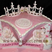 Торт принцессам на годик