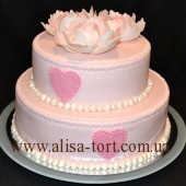 Торт "Розовые пионы"