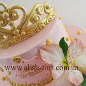 Торт с зеркальной глазурью для принцессы