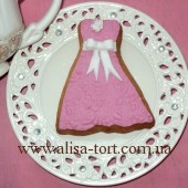 Платье пряничное розовое